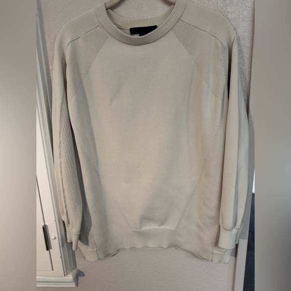 Alexander Wang Cream Crew Neck Sweater - Picture 1 of 6